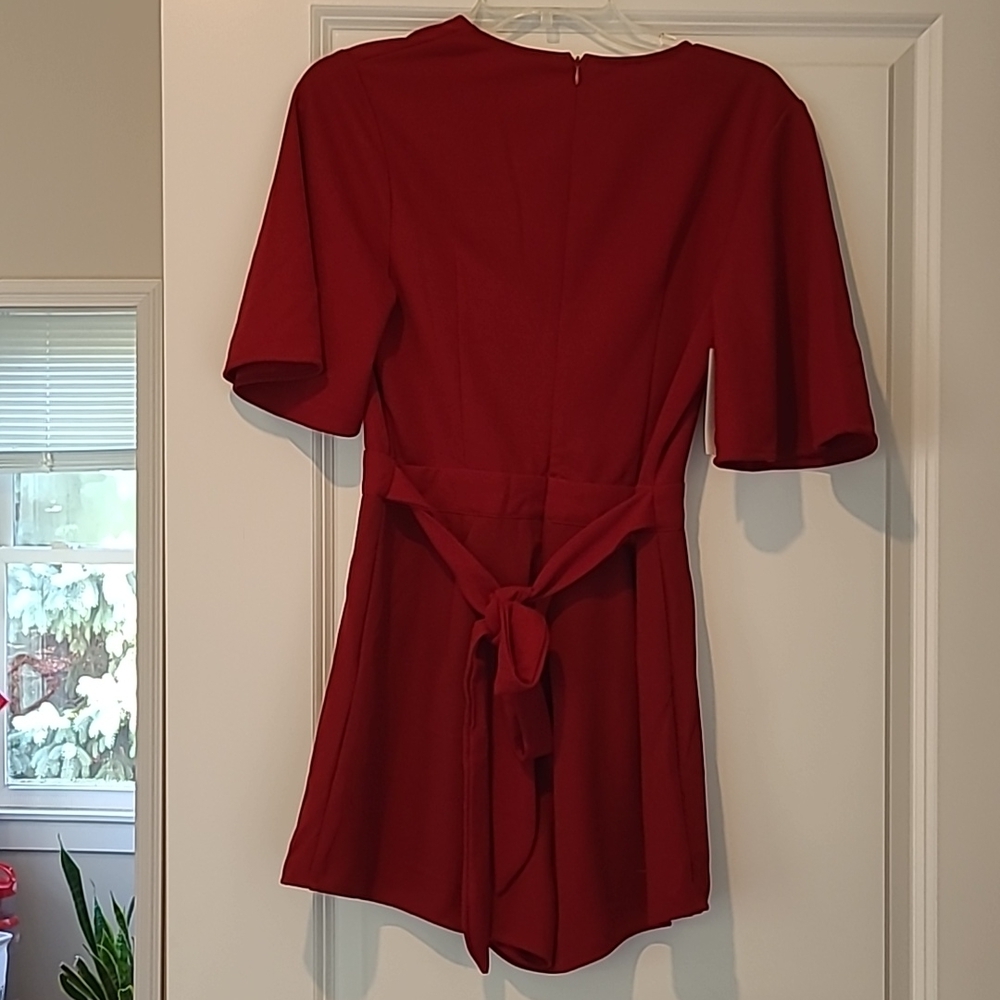 Pink Lily Boutique wine colored Romper - Picture 4 of 4